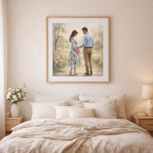 Kunstwerk in impressionistische stijl voor een toe poster