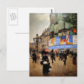 Kunstwerk in Parijs, Rue du Havre Briefkaart (Voorkant / Achterkant)