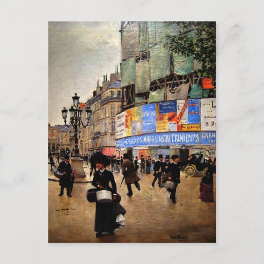 Kunstwerk in Parijs, Rue du Havre Briefkaart (Voorkant)