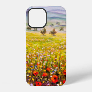 Kunstwerk Italiaanse tuscany cipressen landschap m iPhone 12 Hoesje