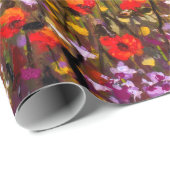 Kunstwerk Italiaanse tuscany cypert landschap met Cadeaupapier (Rol Hoek)