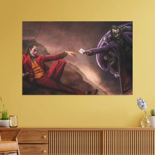 Kunstwerk Joker Premium Wrapped Canvas (gloss) (Insitu (Woonkamer))
