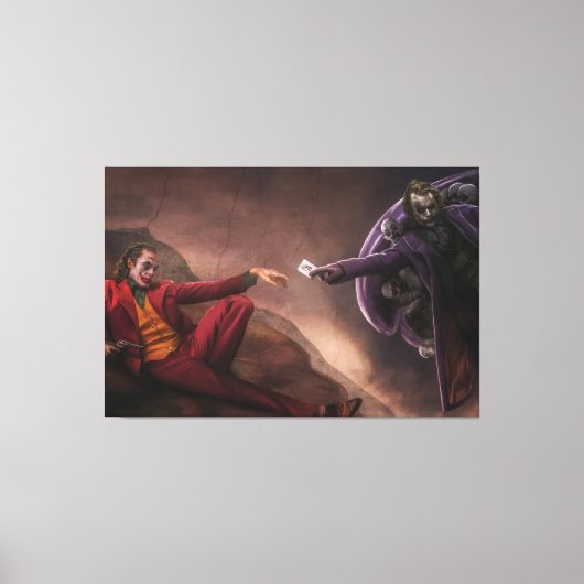 Kunstwerk Joker Premium Wrapped Canvas (gloss) (Voorkant)