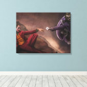 Kunstwerk Joker Premium Wrapped Canvas (gloss) (Insitu (Houten vloer))