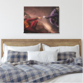 Kunstwerk Joker Premium Wrapped Canvas (gloss) (Insitu (Slaapkamer))