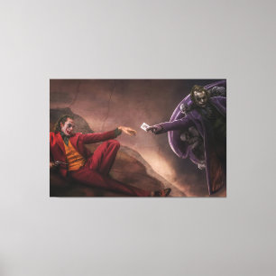 Kunstwerk Joker Premium Wrapped Canvas (gloss) Afdruk