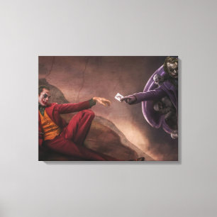 Kunstwerk Joker Premium Wrapped Canvas (gloss) Afdruk