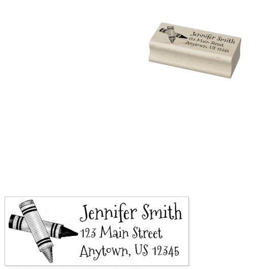 Kunstwerk levert artistieke leraar schooladres rubberstempel (Gestempeld)