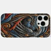 Kunstwerk met adelaar geïnspireerd op wilde natuur Case-Mate iPhone case (Achterkant (horizontaal))