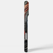 Kunstwerk met adelaar in leerlook Case-Mate iPhone case (Achterkant / Rechts)