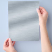 Kunstwerk met geborsteld zilveren uiterlijk als ac flyer (Hand)