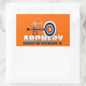 Kunstwerk met het doel van Archery London Rechthoekige Sticker (Tas)
