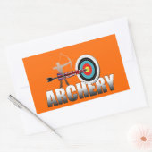 Kunstwerk met het doel van Archery London Rechthoekige Sticker (Envelop)
