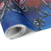 Kunstwerk met kleurrijke bloem cadeaupapier (Rol Hoek)