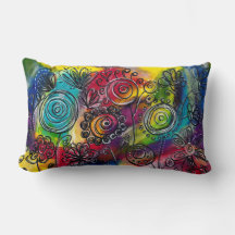 Kunstwerk met kleurrijke bloem