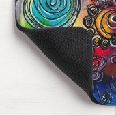 Kunstwerk met kleurrijke bloem muismat (Hoek)