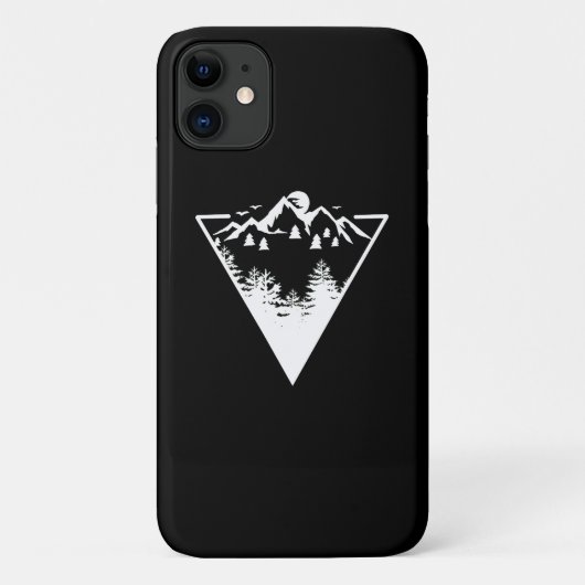Kunstwerk met lijst driehoek met wildernis Case-Mate iPhone case (Achterkant)