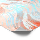 Kunstwerk met neonkleurige meisjes poster (Hoek)