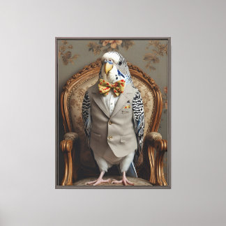 Kunstwerk met op maat gemaakte parkiet canvas afdruk