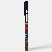 Kunstwerk met vette texturen en een opvallend oog Case-Mate iPhone case (Achterkant / Links)