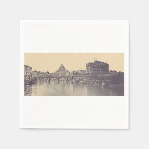 Kunstwerk met vintage afbeelding van Romeinse Tibe Servet