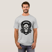 Kunstwerk met vleugel schedel t-shirt (Voorkant volledig)