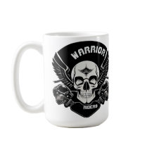 Kunstwerk met vleugelige schedel