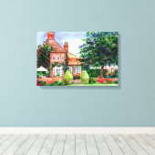 Kunstwerk muurschildering Manor House op canvas Afdruk (Insitu (Houten vloer))