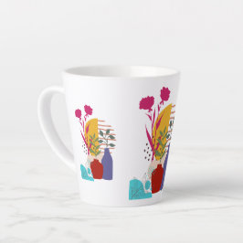 Kunstwerk ontwerp latte mok