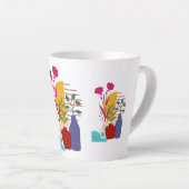 Kunstwerk ontwerp latte mok (Rechterhoek)