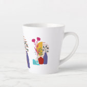 Kunstwerk ontwerp latte mok (Rechts)