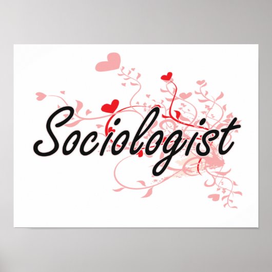 Kunstwerk ontwerpen met hart poster (Voorkant)