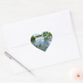 Kunstwerk op het Long Island Lake Hart Sticker (Envelop)