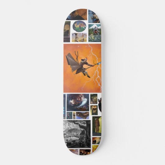 kunstwerk persoonlijk skateboard (Voorkant)