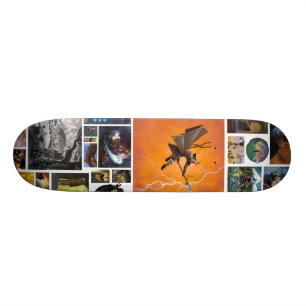 kunstwerk persoonlijk skateboard