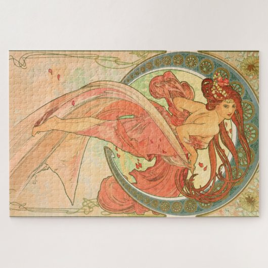  kunstwerk Poster Dance van Alphonse Mucha Legpuzzel (Horizontaal)
