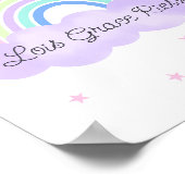 Kunstwerk Regenboogdroom Psalm 28:7 afdruk 2 van 3 Poster (Hoek)