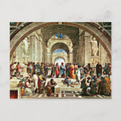 Kunstwerk "School of Athens" van Raphael Briefkaart (Voorkant)