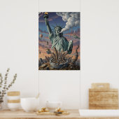 Kunstwerk Standbeeld van de Vrijheid Poster (Keuken)