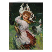  kunstwerk - Terrier Dog & the Chickens, (Voorkant)