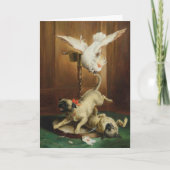  kunstwerk - twee snoepjes en een katje, kaart (Voorkant)