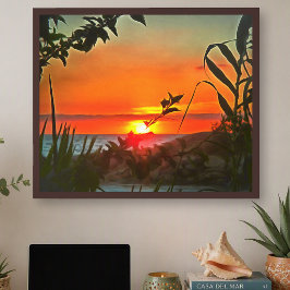 Kunstwerk Vallarta Sunset El Rio Pitillal 2009 Poster
