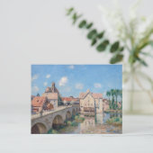 Kunstwerk van Alfred Sisley - Le Pont de Moret Briefkaart (Staand voorkant)