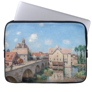 Kunstwerk van Alfred Sisley - Le Pont de Moret Laptop Sleeve