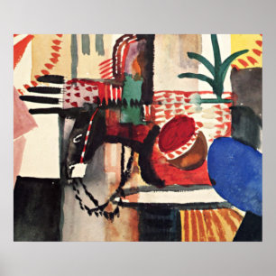 Kunstwerk van August Macke, Man met ezel Poster