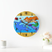 Kunstwerk van de het zee onderwaterdolfijn van de grote klok (Huis)