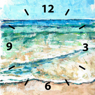 Get Wallpaper Strand Thema Klokken Zazzle Nl For iPhone Free