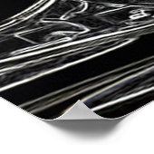 Kunstwerk van de oude Harley-motorfiets - Vietnam- Poster (Hoek)