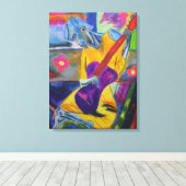 Kunstwerk van Debbie Davidsohn - Afdruk van schild Canvas Afdruk (Insitu (Houten vloer))