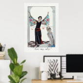 Kunstwerk van George Barbier Poster (Thuiskantoor)